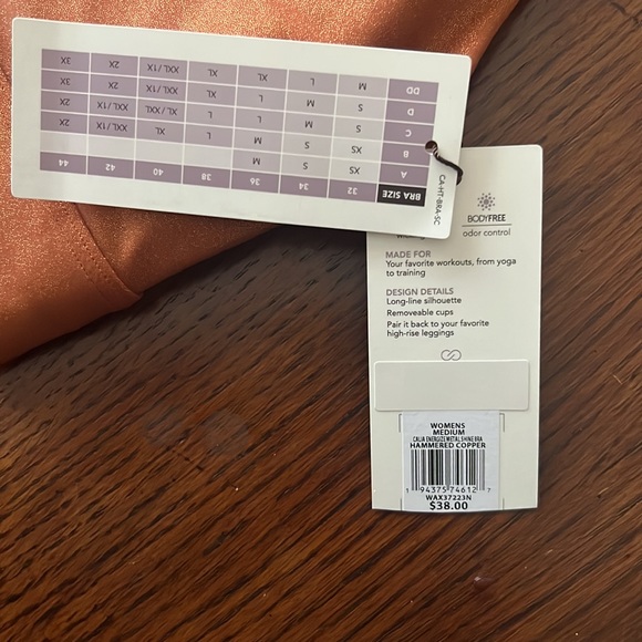 NWT Calia Shimmery Sports Bra - Picture 2 of 3